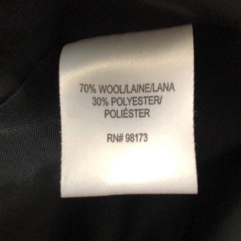 W by Worth Coat Wool Striped Size Small/M - Picture 7 of 8